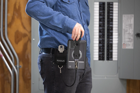 Clint Harrington using a Tablet Belt Clip