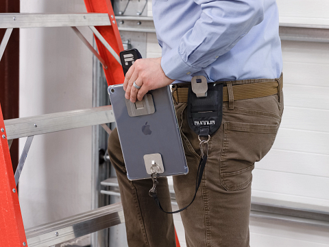 Rob C. using a Tablet Belt Clip
